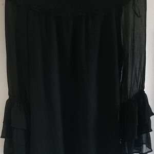 Anthony Elegant Black Off-Shoulder Dress
